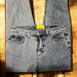 Classic Gray Wide Leg Jeans